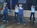 Die Tanzgruppe des Gymnasiums