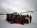 Skiinstructor, Klasse 7a & 7b und das Lehrerteam am Fichtelberg
